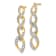 14K Yellow Gold Lab Grown Diamond SI1/SI2, G H I, Twisted Link Post
Dangle Earrings