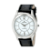 CROTON Women's Stainless Steel "Heritage" Silver Tone Watch
with Leather Strap