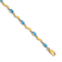 14k Yellow Gold and Rhodium Over 14k Yellow Gold Fancy Diamond and Blue
Topaz Bracelet
