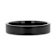SAN ANTONIO Flat Black Tungsten Carbide Band with Brushed Finish 4mm