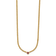 14K Yellow Gold Ruby Curb 18 inch Necklace