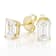 Lab-Grown Diamond Emerald-Cut Stud Earrings In 14K Gold 3.00ctw