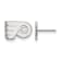 Rhodium Over Sterling Silver NHL Philadelphia Flyers LogoArt Extra Small
Post Earrings