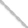 Rhodium Over Sterling Silver 2mm Loose Rope Chain