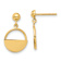 14k Yellow Gold Polished Contemporary Dangle Earrings