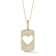 Rachel Zoe Pave CZ Open Heart Tag Pendant Necklace in 14K Gold Over
Sterling Silver