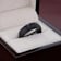 RAIDER Domed Brush Finished Black Tungsten Wedding Band 8mm