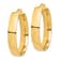14k Yellow Gold High Polished 1 1/2" Hoop Earrings