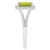 8x6mm Emerald Cut Peridot 1/4 ctw Diamond Rhodium Over Sterling Silver
Halo Ring