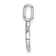 Rhodium Over 14k White Gold Diamond Number 5 Pendant