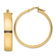 14k Yellow Gold Polished 1 5/16" Hoop Earrings