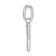14K White Gold Diamond Letter Y Initial Pendant