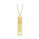 14K Yellow Gold Vertical Bar Necklace