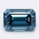 1.67ct Blue Emerald Cut Lab-Grown Diamond SI1 Clarity IGI Certified