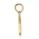 14k Yellow Gold Polished Block Letter K Initial Pendant