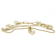 CZ Layered Charm Bolo Bracelet In 14K Gold Over Brass 2.91ctw