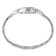 Ladies Charles Hubert Chrome-finish Black Dial Watch