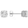 White Cubic Zirconia Rhodium Over Sterling Silver Stud Earrings 4.37ctw
