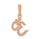 14K Two-tone Gold  Diamond Om Pendant