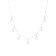 7-8mm White Cultured Freshwater Pearl Rhodium Over Sterling Silver Necklace