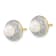 14K Yellow Gold and Rhodium 5-6mm Button Freshwater Cultured Pearl
0.05ct Diamond Post Earrings