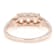 Morganite And White Diamond Band Ring In 18K Rose Gold Over Sterling
Silver 0.52ctw