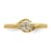 10K Yellow Gold Lab Grown Diamond Cluster Engagement Ring 0.19ctw