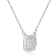 White Topaz Sterling Silver Necklace, 16 Inches