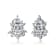 Marquise CZ Cluster Stud Earrings In Sterling Silver 18.40ctw