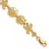 14k Yellow Gold Textured Seashell Theme Link Bracelet