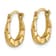 14K Yellow Gold Polished Hoop Earrings