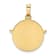 14k Yellow Gold Satin Holy Spirit Medal Round Pendant