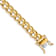 10k Yellow Gold and 10k White Gold 8.6mm Hand-polished Fancy Link Bracelet