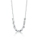 Bamboo-Inspired Statement Necklace In Rhodium Over Brass