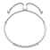 14K White Gold Lab Grown Diamond VS/SI GH, Bar Adjustable Bracelet