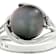 Tahitian Pearl And Topaz Ring In Sterling Silver