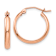 14k Rose Gold 11/16" Hoop Earrings