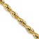 14k Yellow Gold 3mm Rope Link 16 Inch Chain