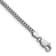 Rhodium Over 14k White Gold 2.5mm Franco Link Chain Bracelet