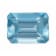 Aqamarine 7x5.1mm Emerald Cut 0.97ct