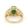 Emerald and Diamond 14K Yellow Gold Over Sterling Silver Ring 2.72ctw