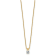 14K Yellow Gold 1/4 ct. 4.0mm Round D E F Pure Light Moissanite Pendant
with Chain