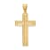 14K Yellow Gold Diamond-cut Cross Pendant