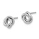 Rhodium Over 14k White Gold Polished 8mm Love Knot Stud Earrings