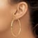 14k Yellow Gold 2 13/16" Polished Tube Hoop Earrings