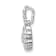 Rhodium Over 14K Gold Lab Grown Diamond SI1/SI2, G H I, Floral Pendant 0.62ctw