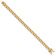 10k Yellow Gold and 10k White Gold 8.6mm Hand-polished Fancy Link Bracelet