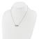 Rhodium Over Sterling Silver Polished Cubic Zirconia Mom Infinity Necklace