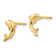 14k Yellow Gold Dolphin Stud Earrings