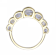 Princess-Cut CZ Cocktail Band Ring In 14K Gold Over Sterling Silver
